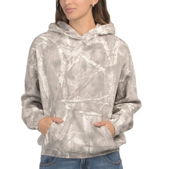 LAZY SUNDAY Camo Tree Camo Fleece Lined Hoodie - Picture 1 of 2